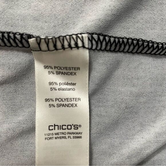 Chico's Bouquet Print Knee Length Sheath Dress Chico's Size 2 - Picture 8 of 8